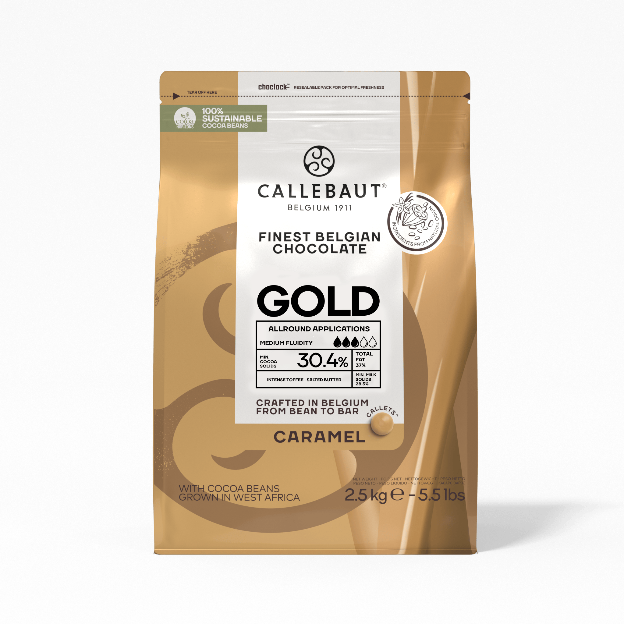 Caramel Chocolate Callets: Gold