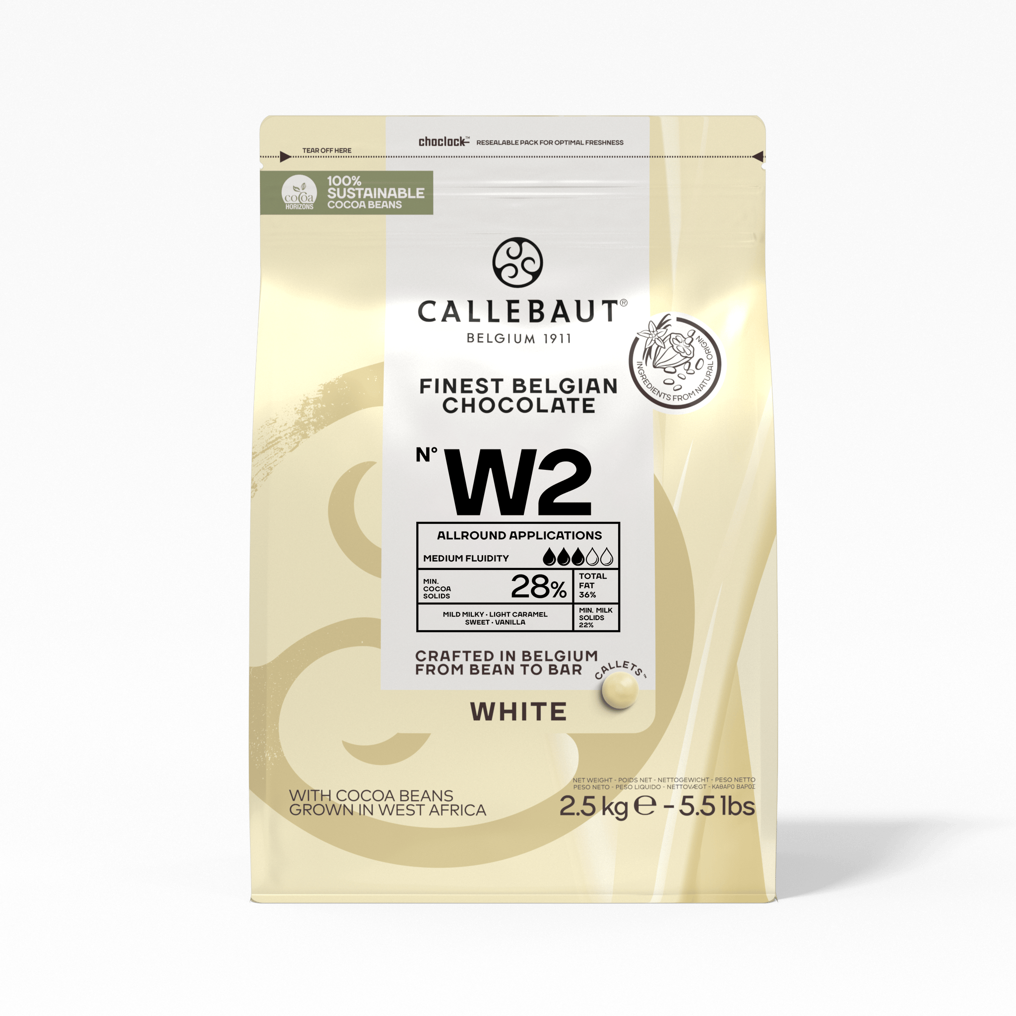 White Chocolate Callets: Recipe N W2